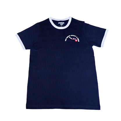 TSHIRT  'YOU NEVER REGRET A SWIM' Retro Vintage Diver Navy